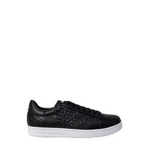 EA7 Emporio Armani Black And White Polyethylene Low Top Men's Sneakers